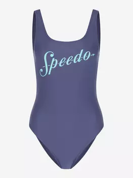 Купальник слитный женский Speedo Logo Deep, Синий