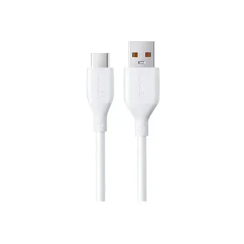 Кабель Anker USB Type-C (1м, 6A, TPE) (A8001) Белый