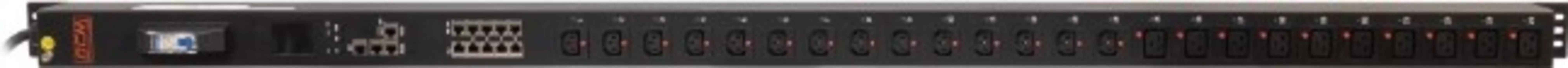 Блок распределения питания Powercom PDU-32AVMS24-14C3-10C9-1P вертикальный 14*C13+10*C19, 32A, 1 ph