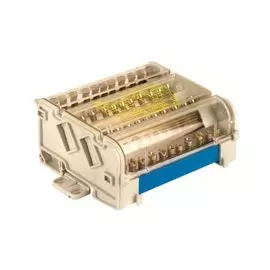 Блок распределительный на DIN рейку DKC BD125112 2р 125А, 7х6мм 2х7,5мм 2x9мм., "Quadro"