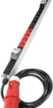 Блок розеток ЦМО R-3x16-24S-I-1420-3-3PN вертикальный, Rem-3x16, 3 фазы 16A, инд, 24 S, 1420 мм, вх IEC 309, шнур 3 м