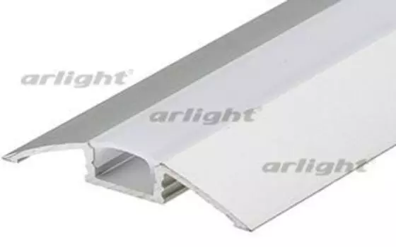 Профиль с экраном ALU-FLAT-2000 ANOD+FROST Arlight 014896 2м.