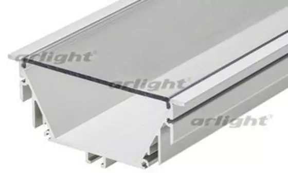 Профиль с экраном ALU-POWER-RW80F-2000ANOD+СLEAR-P Arlight 015479 2м.