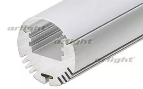Профиль с экраном ALU-ROUND-2000 ANOD+FROST Arlight 015524 2м.