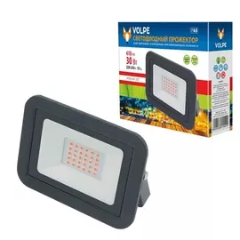 Прожектор уличный ULF-Q511 30W/RED IP65 220-240В BLACK картон Volpe