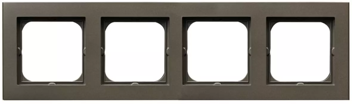 R-4R/40 Рамка Ospel Sonata Шоколадный металлик 4-постовая