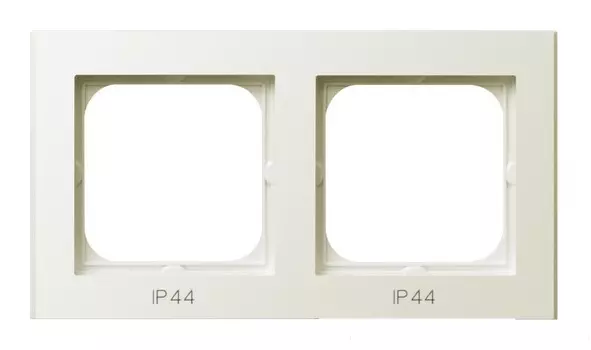 RH-2R/27 Рамка Ospel Sonata Бежевый 2-постовая для выключатель IP-44