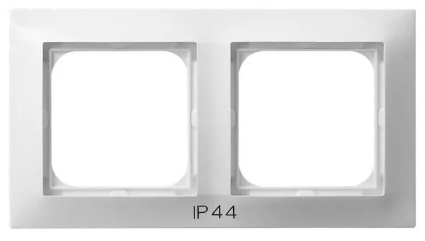 RH-2Y/00 Рамка Ospel Impresja Белый 2-постовая для выключателя IP-44
