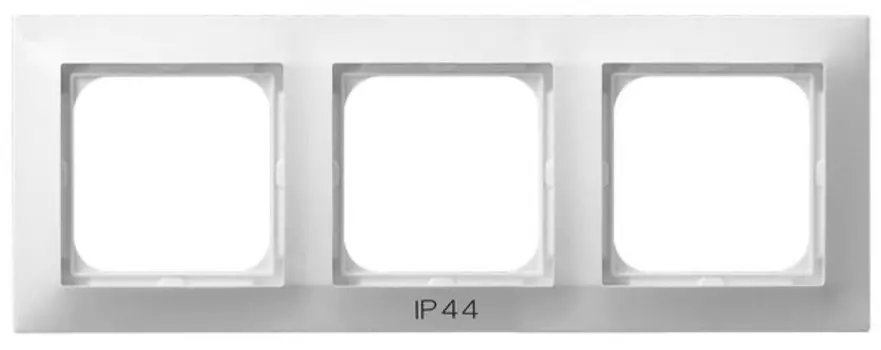 RH-3Y/00 Рамка Ospel Impresja Белый 3-постовая для выключателя IP-44