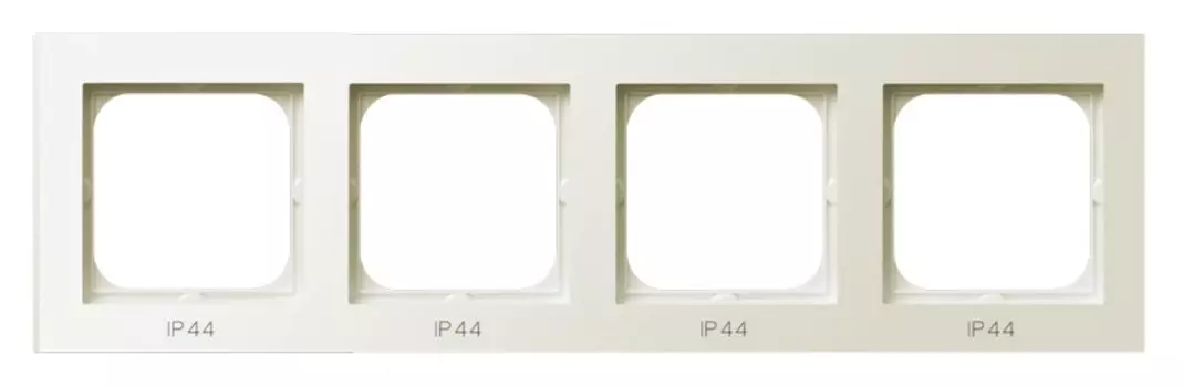 RH-4R/27 Рамка Ospel Sonata Бежевый 4-постовая для выключатель IP-44