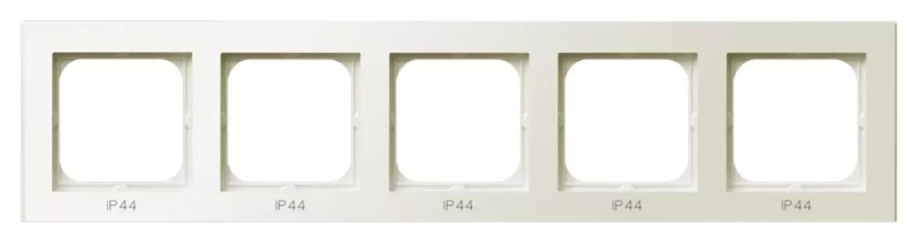 RH-5R/27 Рамка Ospel Sonata Бежевый 5-постовая для выключатель IP-44
