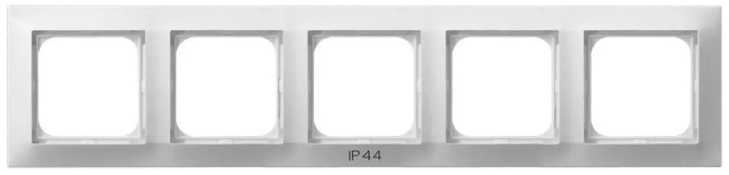 RH-5Y/00 Рамка Ospel Impresja Белый 5-постовая для выключателя IP-44