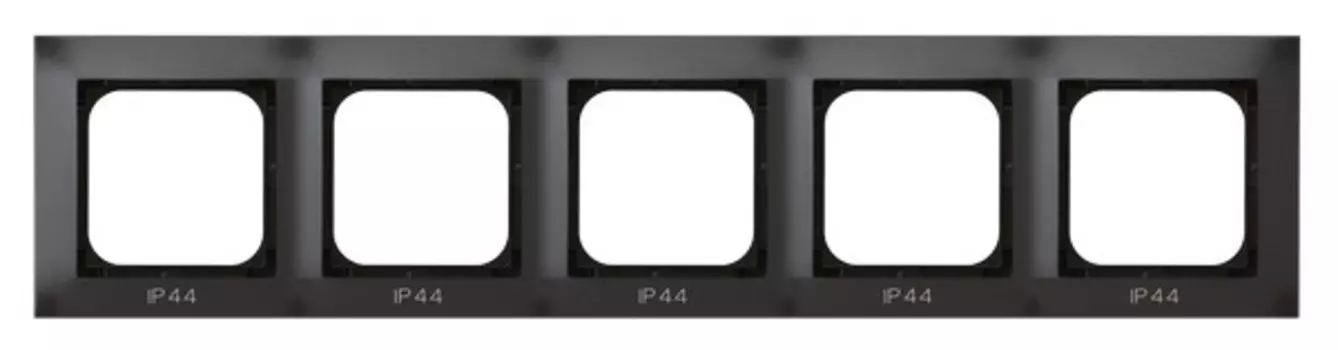 RH-5Y/50 Рамка Ospel Impresja Антрацит 5-постовая для выключателя IP-44