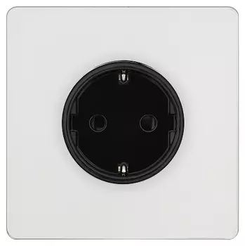 Розетка с заземлением (Schuko) T&amp;J Electric Ultimate II Полированный хром G827-86-PC