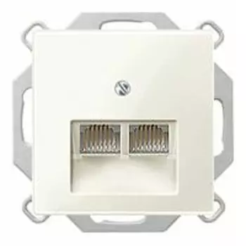 Розетка телефонная двойная Merten RJ11 EPUAE8-8UPO+MTN296144