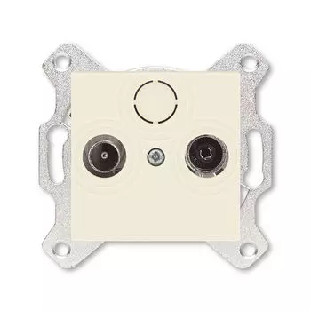 Розетка TV-R ABB Levit оконечная слоновая кость 5011H-A03503 17W 2CHH083503A6017