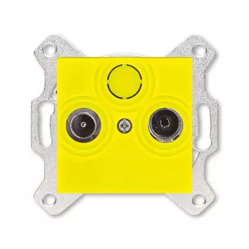 Розетка TV-R ABB Levit оконечная жёлтый 5011H-A03503 64W 2CHH083503A6064