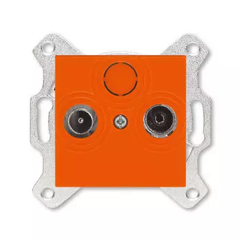 Розетка TV-R ABB Levit проходная 7дБ оранжевый 5011H-A03607 66W 2CHH083607A6066