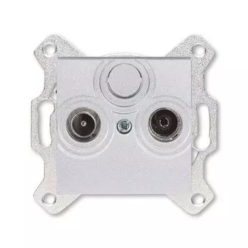 Розетка TV-R ABB Levit проходная 7дБ серебро 5011H-A03607 70W 2CHH083607A6070