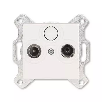 Розетка TV-R ABB Levit проходная 7дБ жемчуг 5011H-A03607 68W 2CHH083607A6068