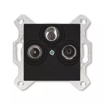 Розетка TV-R-SAT ABB Levit единственная антрацит 5011H-A03303 63W 2CHH083303A6063