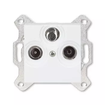 Розетка TV-R-SAT ABB Levit единственная белый 5011H-A03303 03W 2CHH083303A6003