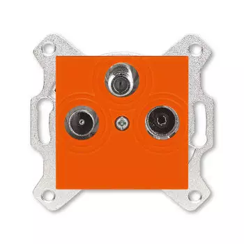 Розетка TV-R-SAT ABB Levit единственная оранжевый 5011H-A03303 66W 2CHH083303A6066
