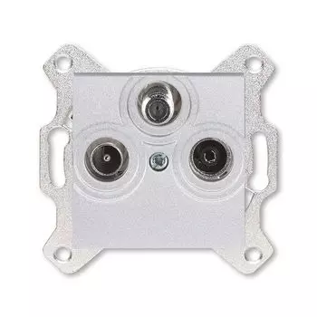 Розетка TV-R-SAT ABB Levit единственная серебро 5011H-A03303 70W 2CHH083303A6070