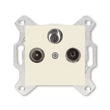 Розетка TV-R-SAT ABB Levit единственная слоновая кость 5011H-A03303 17W 2CHH083303A6017