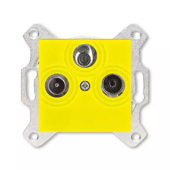 Розетка TV-R-SAT ABB Levit единственная жёлтый 5011H-A03303 64W 2CHH083303A6064