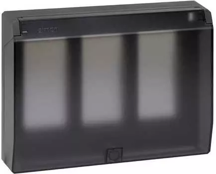 SBMT302-14 Рамка на 3 S-модуля с крышкой к монт.коробке SBM250, Сима Про, графит Simon