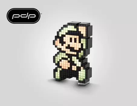 Светящаяся фигурка Pixel Pals: Super Mario 3 Bros.: Luigi