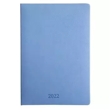 Ежедневник датированный 2022 Infolio, коллекция Vienna, голубой, 352 страницы, 14 х 20 см