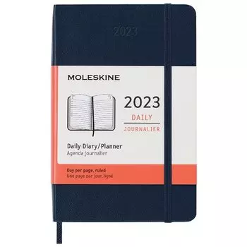 Ежедневник Moleskine Classic Soft Pocket, 400 страниц, синий сапфир