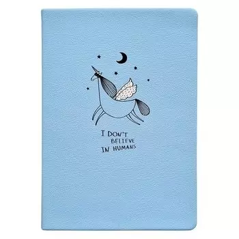 Ежедневник недатированный Be Smart, коллекция Strange animals, голубой, 192 страницы, 14 х 20 см