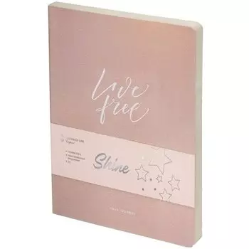 Ежедневник недатированный "Shine", розовый, А5, 96 листов