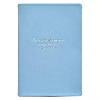 Ежедневник полудатированный Infolio, коллекция Quote, 14 х 20 см, 320 страниц, интегральный переплет, голубой