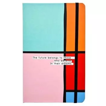 Еженедельник датированный 2022 Be Smart, коллекция Abstract, розовый/голубой, 128 страниц, 13 х 20,5 см