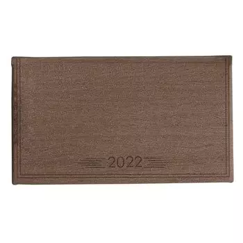 Еженедельник датированный 2022 Infolio, коллекция Wood, коричневый, 128 страниц, 16 х 9 см