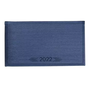Еженедельник датированный 2022 Infolio, коллекция Wood, синий, 128 страниц, 16 х 9 см