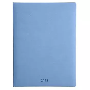 Еженедельник датированный на 2022 Infolio Vienna, 176 страниц, 19 х 25 см, голубой