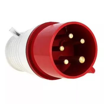 Вилка эл. каб. 125А 3P+E+N 380В IP44 (045) EKF