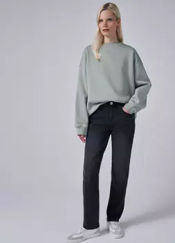 Утеплённые джинсы Boyfriend, Серый