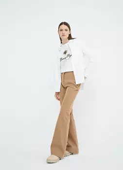 Вельветовые брюки Bootcut, Бежевый