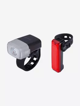 Фонари (комплект) BBB lightset NanoStrike 400 Black, Черный