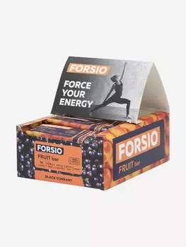 Фруктовые батончики Forsio с черной смородиной, 30 г, 24 шт, Мультицвет