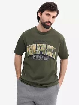 Футболка Camo Logo Alpha Industries, Зеленый