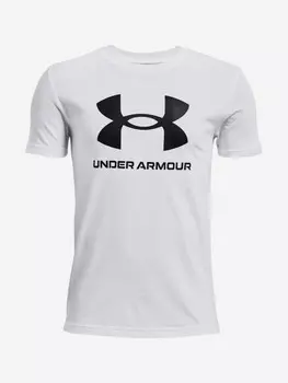 Футболка детская Under Armour Sportstyle Logo SS, Белый