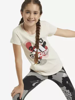 Футболка для девочек adidas Graphic, Бежевый