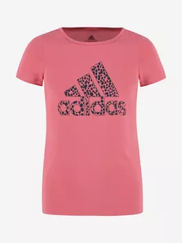 Футболка для девочек adidas Graphic, Розовый, размер 128